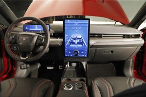 interior of new mustang mach e electric car