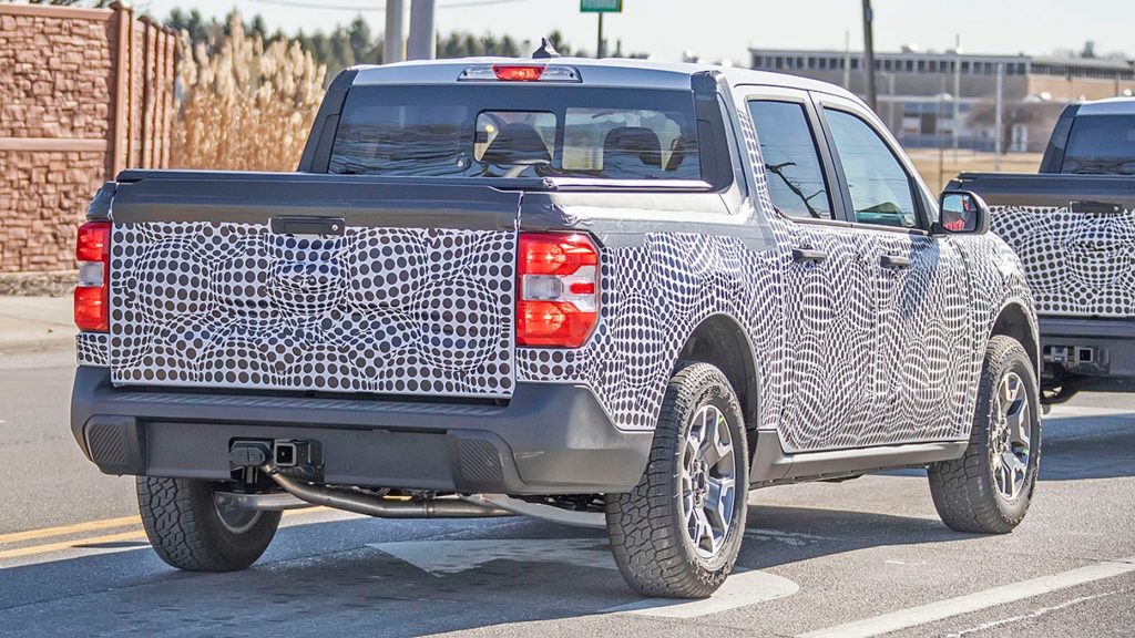 new Ford Maverick spy shot from the read
