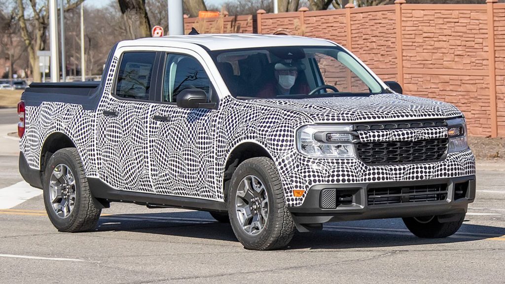 2022 Ford Maverick spy shot