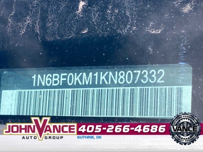 2019 Nissan NV Cargo NV1500 SV