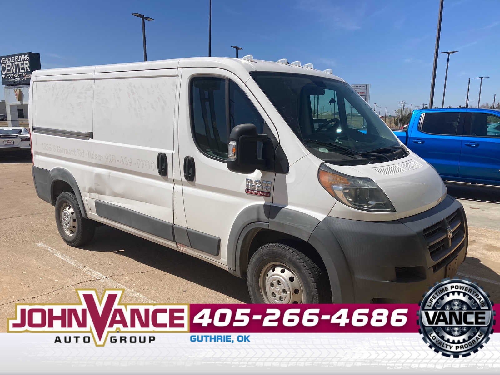 2017 RAM ProMaster Cargo Van 1500 Low Roof 136" WB